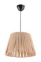 Opviq Lámpara de Araña Cone Jute Crema Metal y Yute, Tamaño Pantalla 30x30cm, Altura 65cm, Casquillo E27 Max 40W